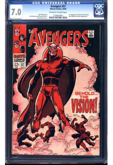AVENGERS #57 CGC 7.0 OW/WH PAGES front cover