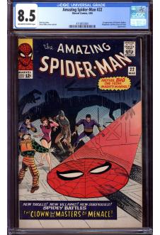 AMAZING SPIDER-MAN #22 CGC 8.5 OW/WH PAGES front cover