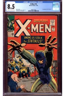 X-MEN #14 CGC 8.5 CR/OW PAGES front cover