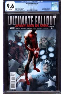 ULTIMATE FALLOUT #4 CGC 9.6 WHITE PAGES front cover