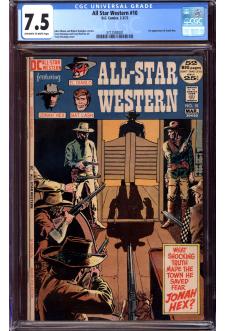 ALL STAR WESTERN #10 CGC 7.5 OW/WH PAGES front cover