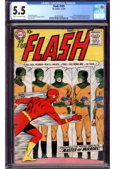 FLASH #105 CGC 5.5 CR/OW PAGES front cover