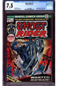 GHOST RIDER #1 CGC 7.5 WHITE PAGES front cover