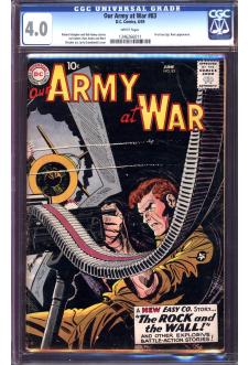 OUR ARMY AT WAR #83 CGC 4.0 WHITE PAGES front cover