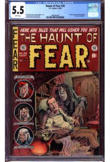 HAUNT OF FEAR #26 CGC 5.5 WHITE PAGES front cover