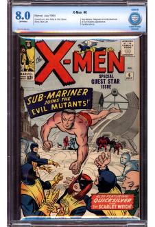 X-MEN #6 CBCS 8.0 OW PAGES front cover