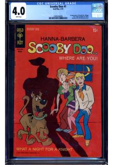 SCOOBY DOO #1 CGC 4.0 WHITE PAGES front cover
