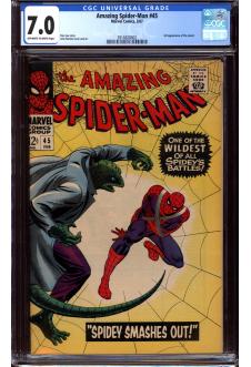 AMAZING SPIDER-MAN #45 CGC 7.0 OW/WH PAGES front cover