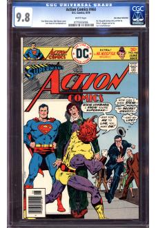 ACTION COMICS #460 CGC 9.8 WHITE PAGES front cover