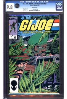 G.I. JOE, A REAL AMERICAN HERO #39 CGC 9.8 WHITE PAGES front cover