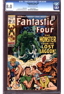 FANTASTIC FOUR #97 CGC 8.0 OW/WH PAGES front cover