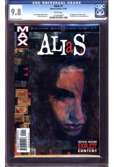 ALIAS #1 CGC 9.8 WHITE PAGES front cover