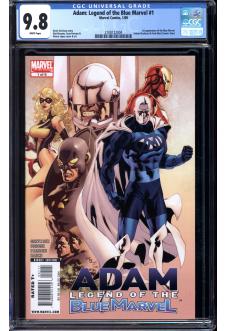 ADAM: LEGEND OF THE BLUE MARVEL #1 CGC 9.8 WHITE PAGES front cover