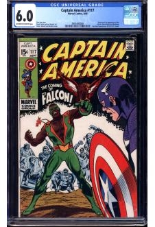CAPTAIN AMERICA #117 CGC 6.0 OW/WH PAGES front cover