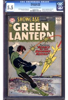 SHOWCASE #22 CGC 5.5 CR/OW PAGES front cover