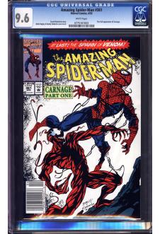 AMAZING SPIDER-MAN #361 CGC 9.6 WHITE PAGES front cover