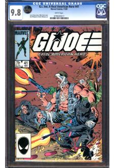 G.I. JOE, A REAL AMERICAN HERO #41 CGC 9.8 WHITE PAGES front cover