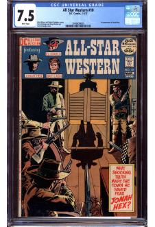 ALL STAR WESTERN #10 CGC 7.5 WHITE PAGES front cover