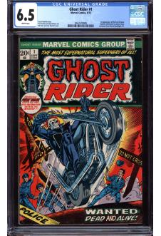 GHOST RIDER #1 CGC 6.5 WHITE PAGES front cover
