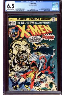 X-MEN #94 CGC 6.5 OW/WH PAGES front cover