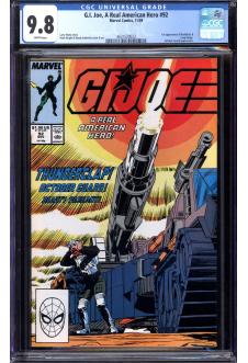 G.I. JOE, A REAL AMERICAN HERO #92 CGC 9.8 WHITE PAGES front cover