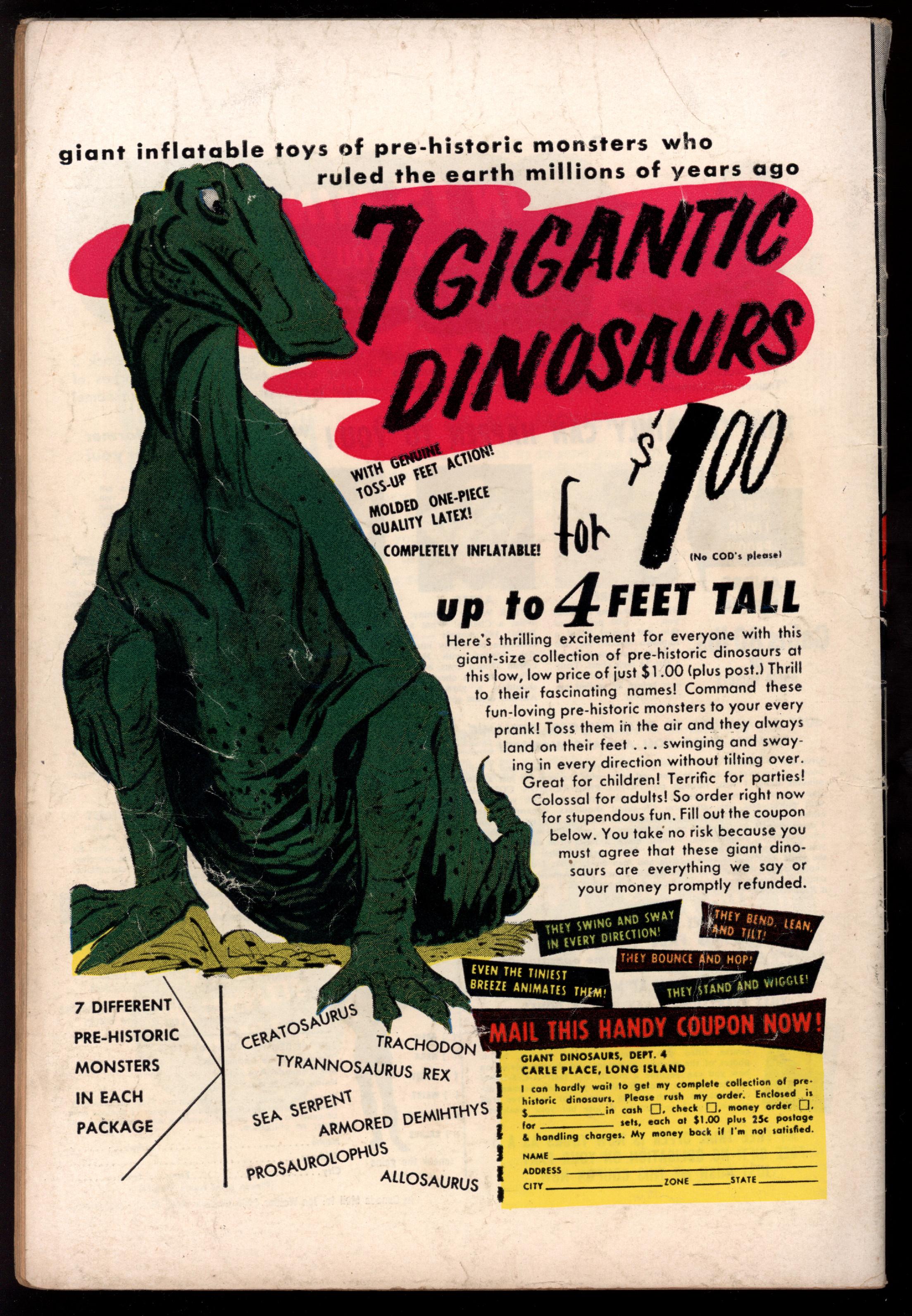 ACTION COMICS Back Cover