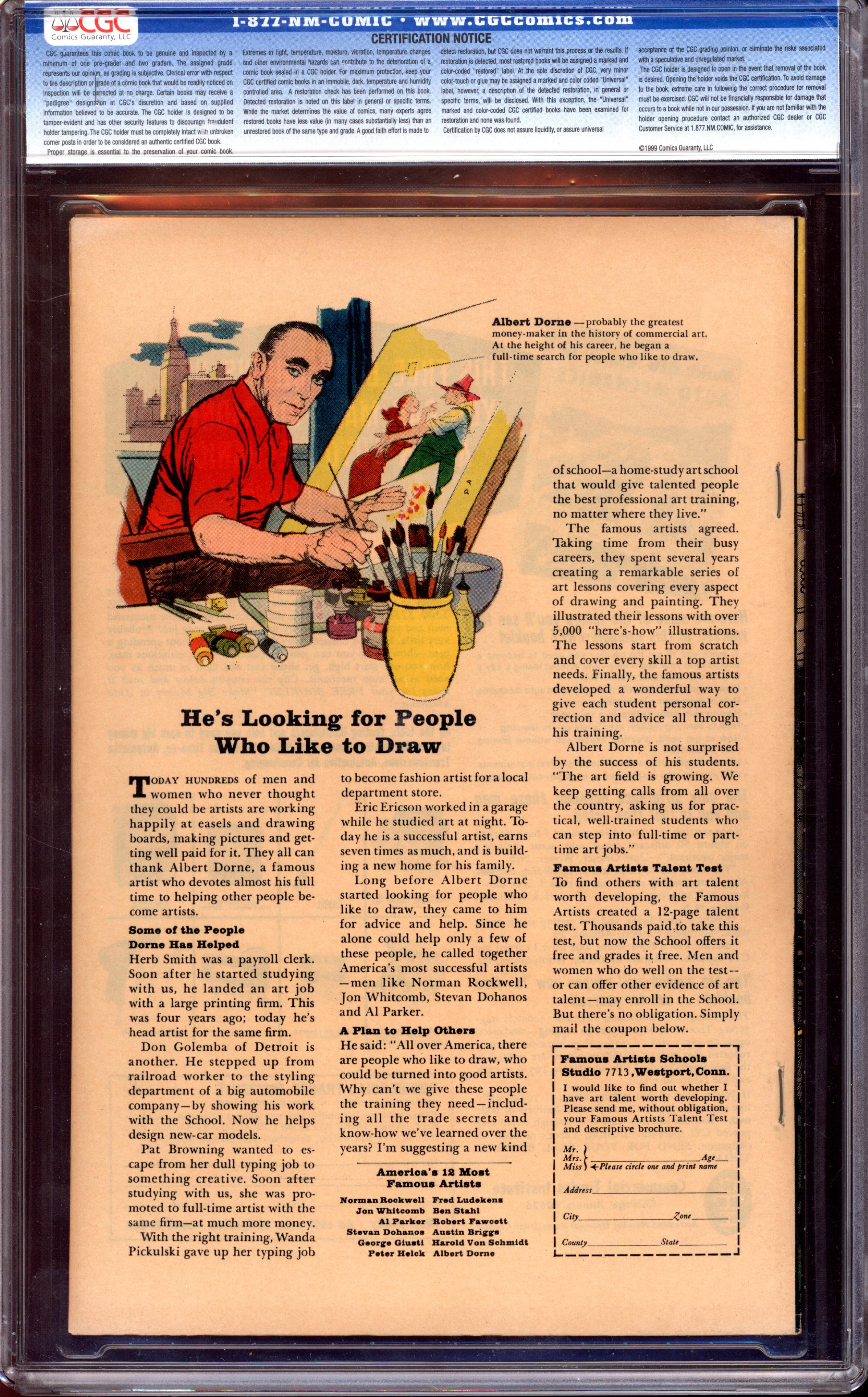 STRANGE TALES Back Cover