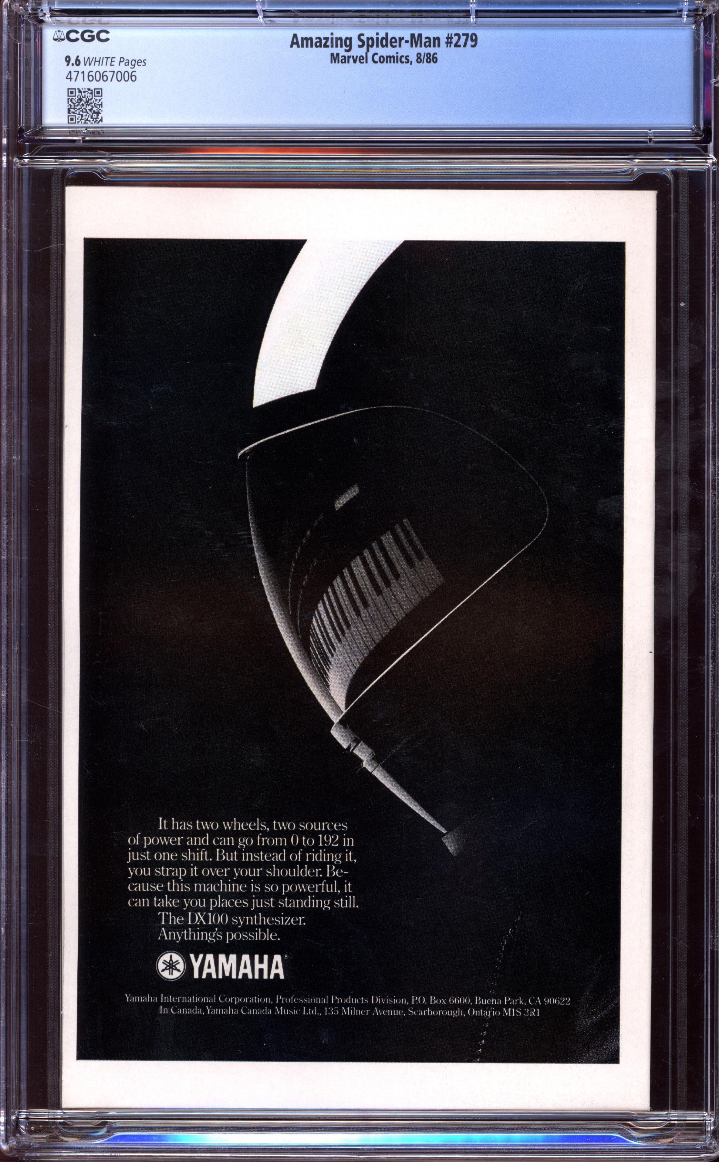 AMAZING SPIDER-MAN Back Cover