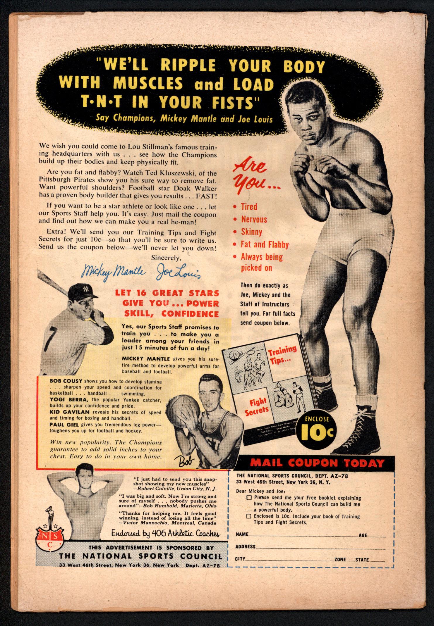 SUPERMAN Back Cover