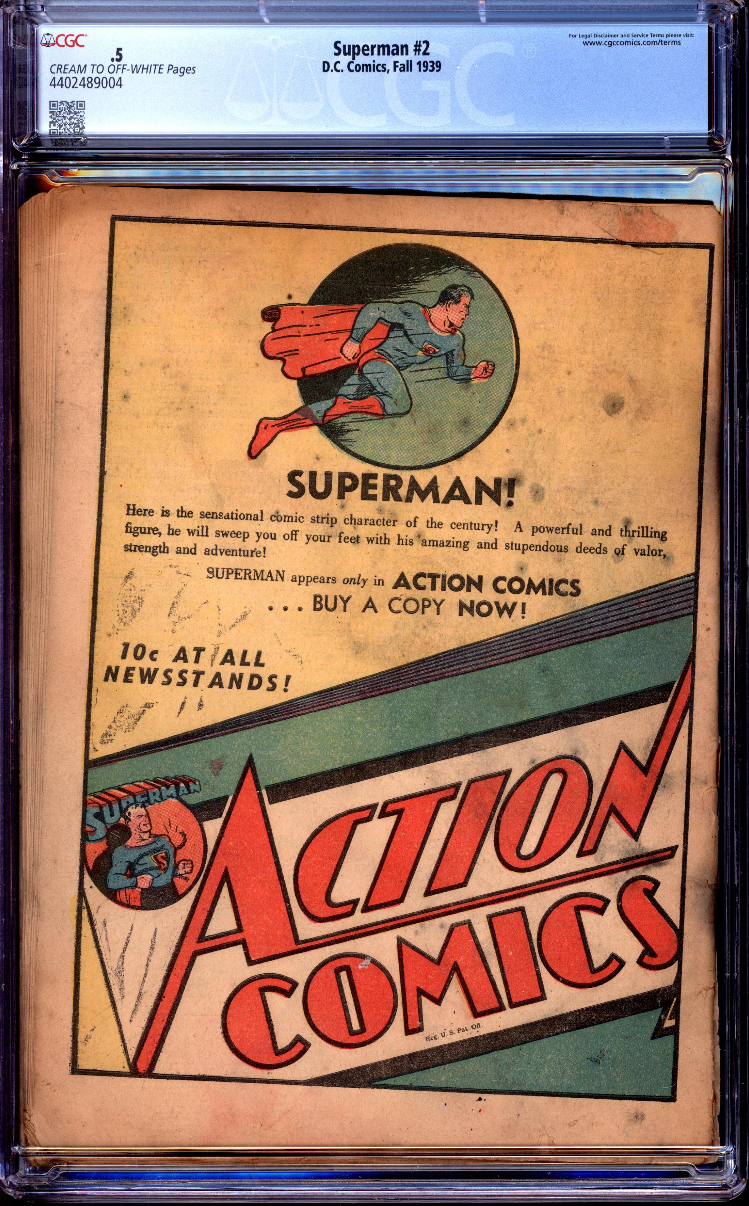 SUPERMAN Back Cover