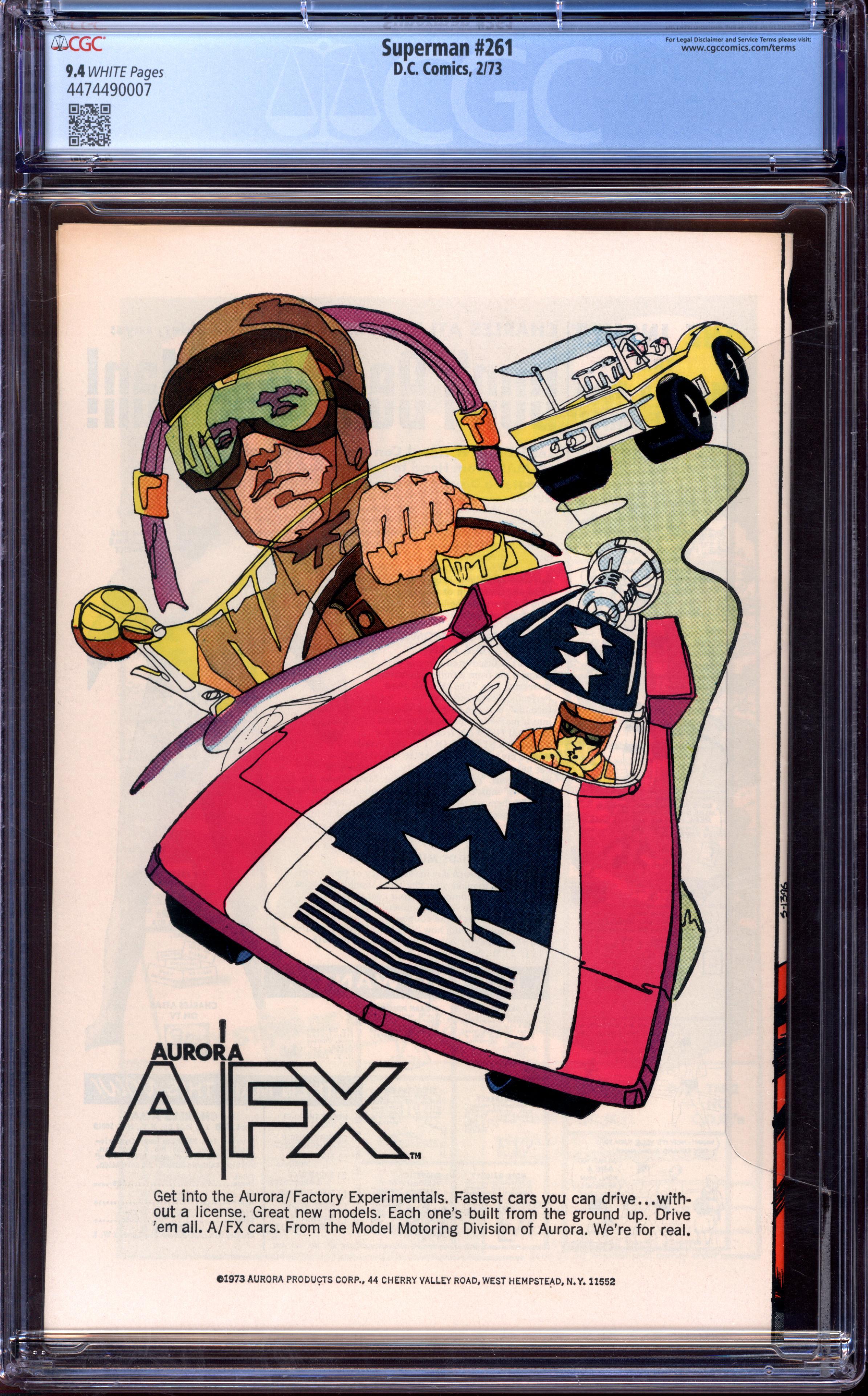 SUPERMAN Back Cover