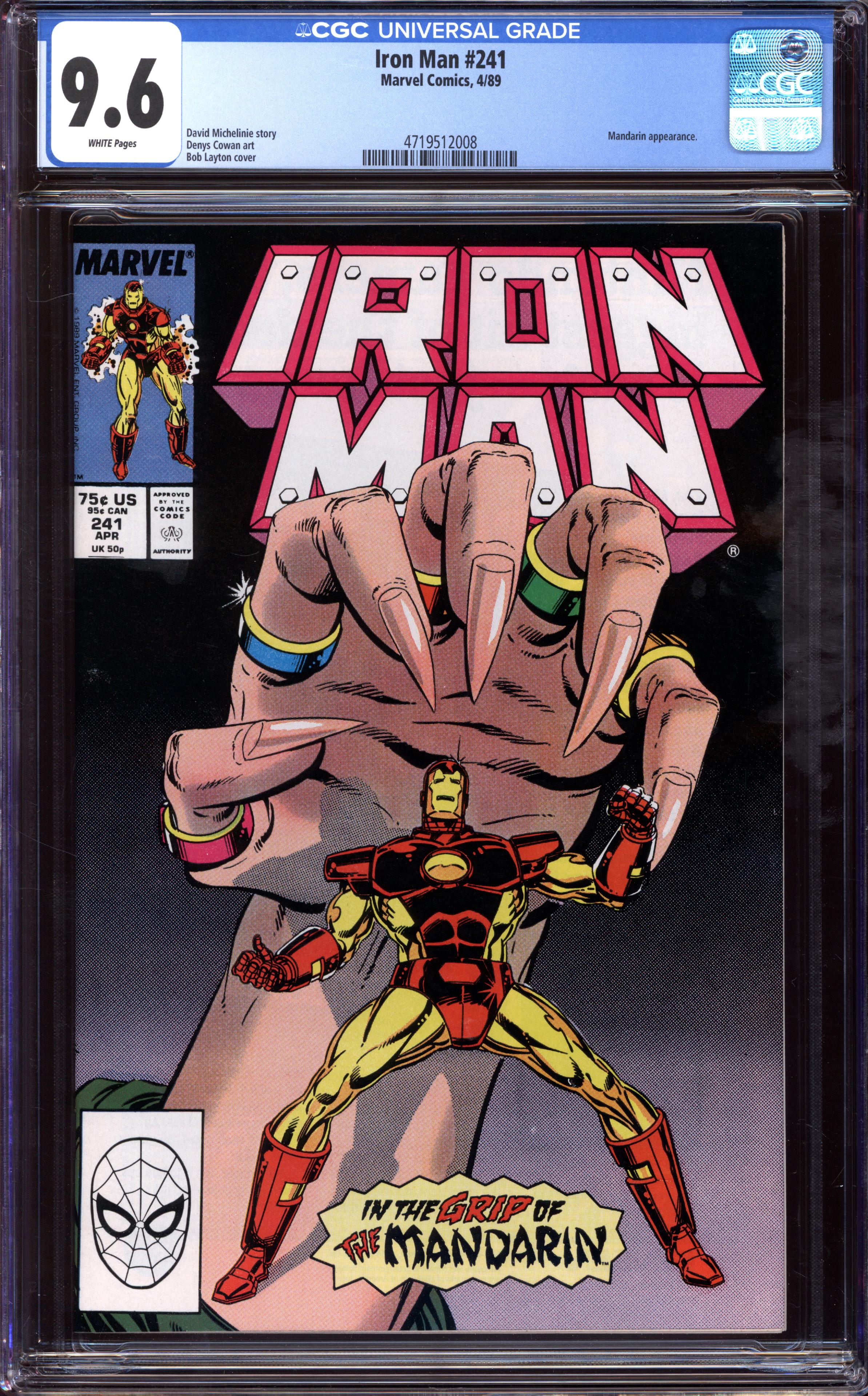 IRON MAN #241 CGC 9.6 WHITE PAGES | Reece's Rare Comics