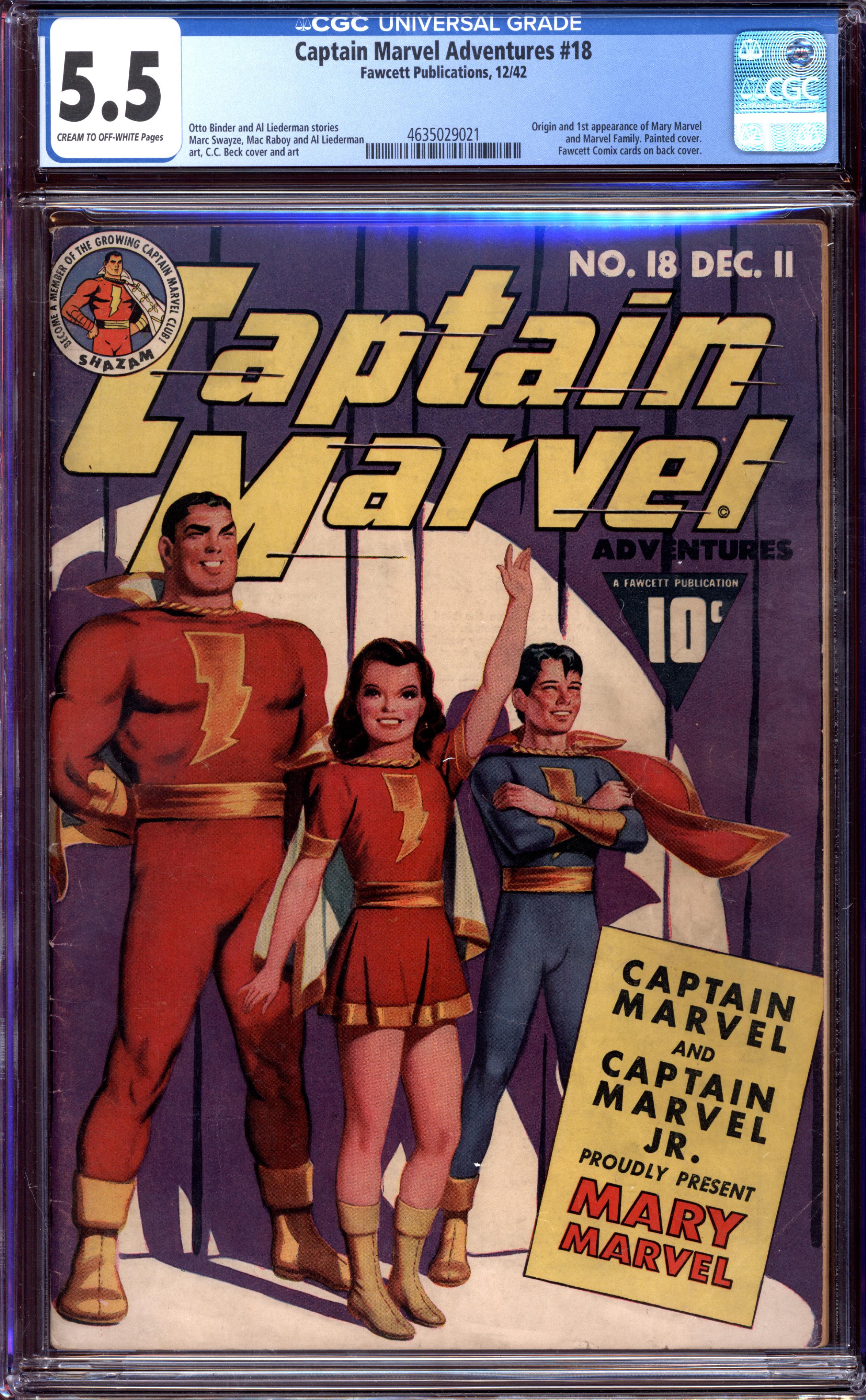 CAPTAIN MARVEL ADVENTURES Front Cover