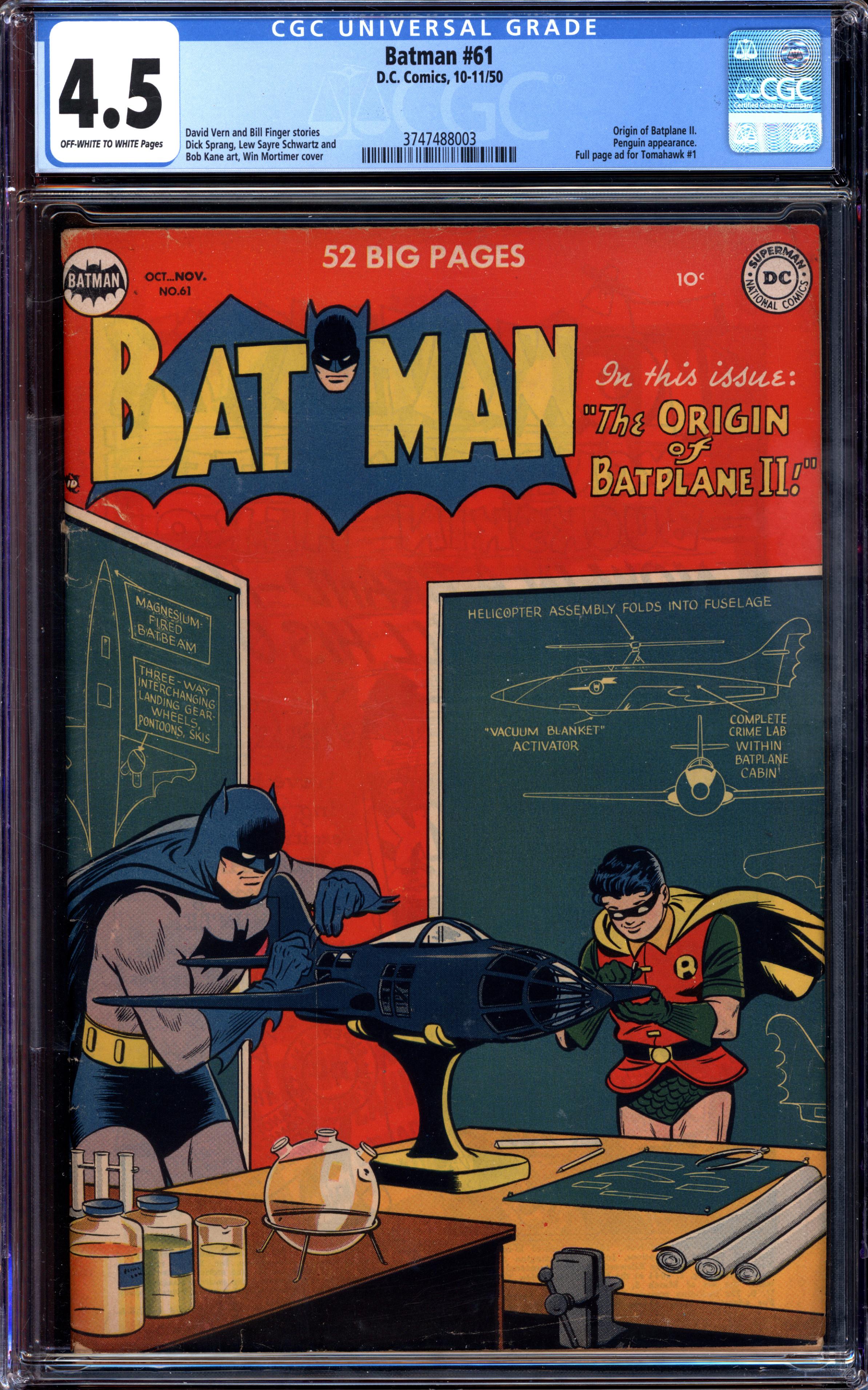 BATMAN #61 CGC 4.5 OW/WH PAGES | Reece's Rare Comics