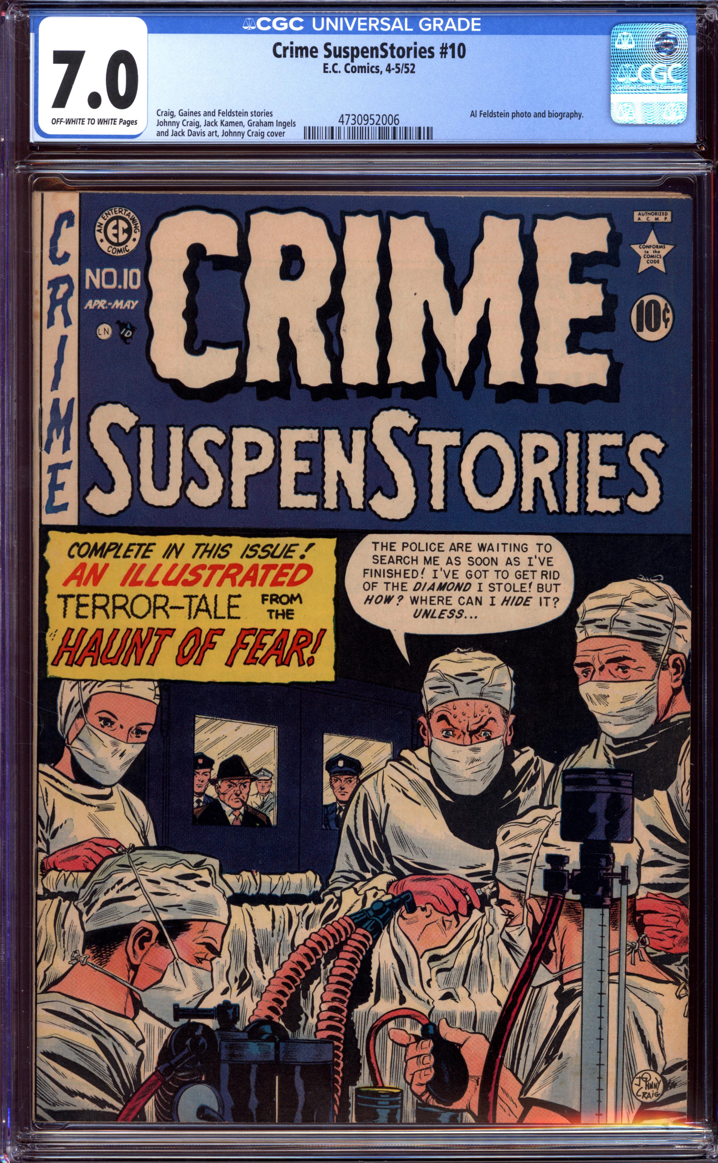 CRIME SUSPENSTORIES Front Cover
