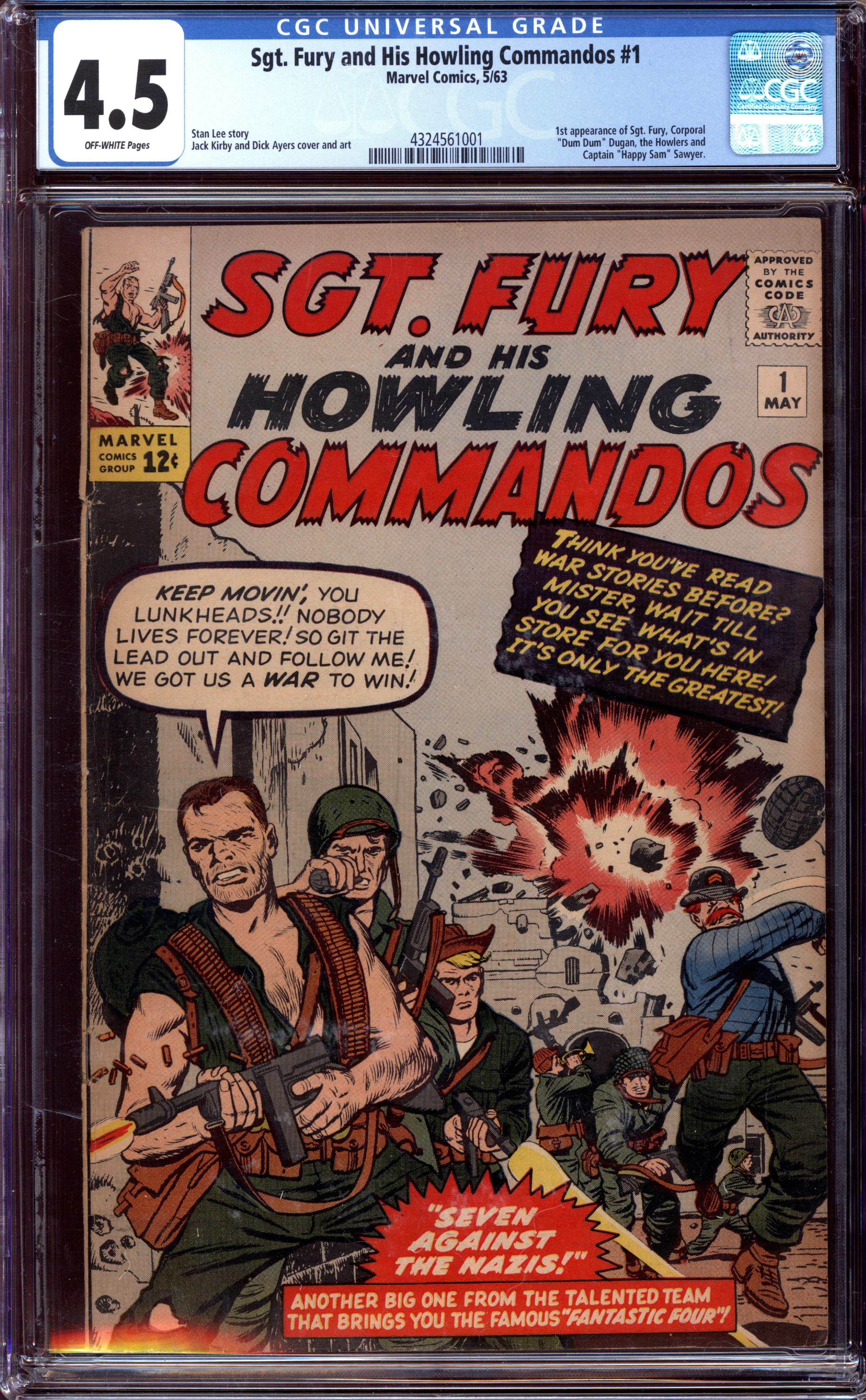 SGT. FURY AND HIS HOWLING COMMANDOS Front Cover