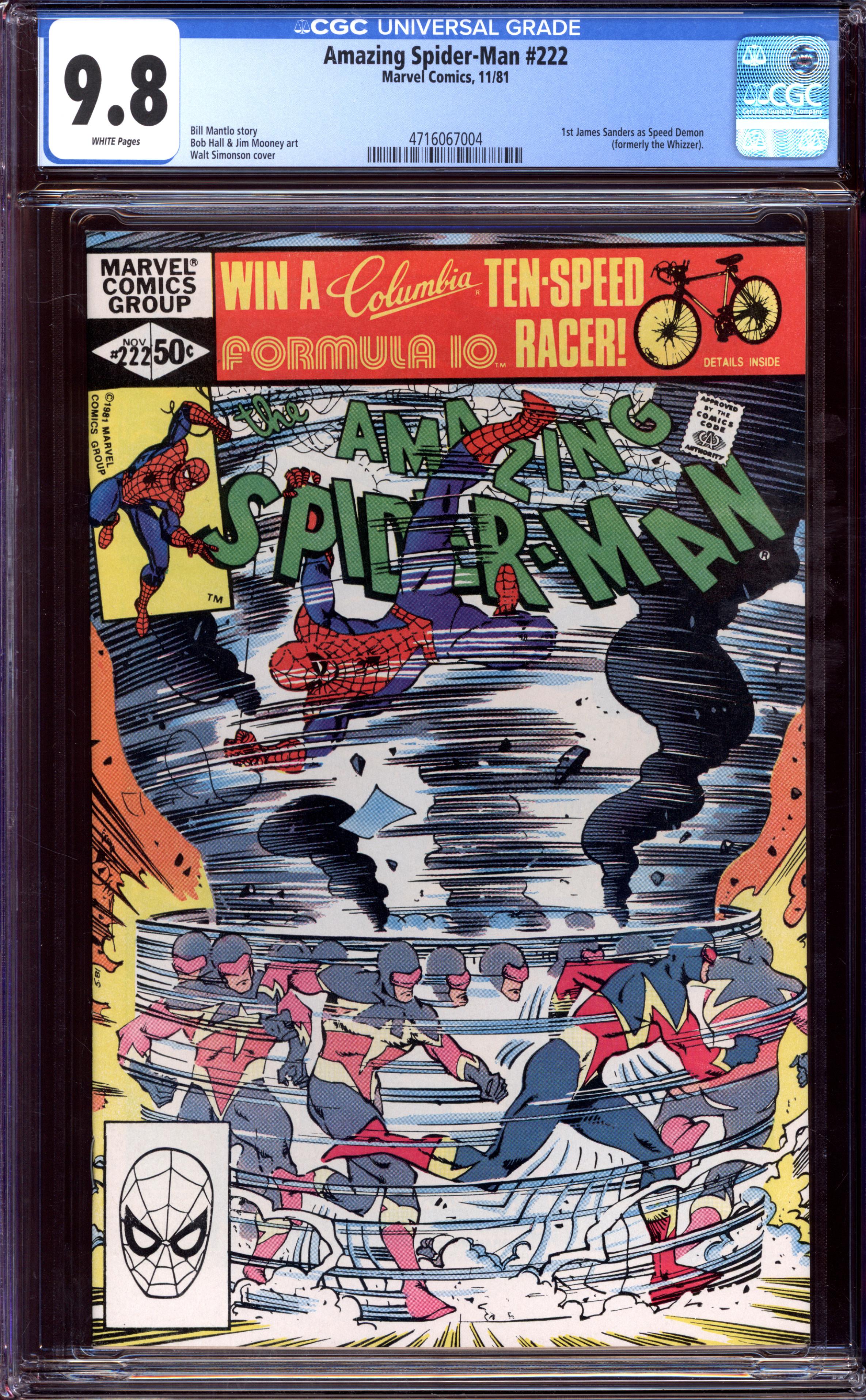 AMAZING SPIDER-MAN #222 CGC 9.8 WHITE PAGES | Reece's Rare Comics