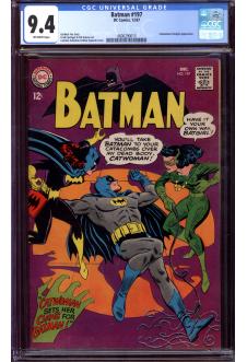 BATMAN #197 CGC 9.4 OW PAGES front cover