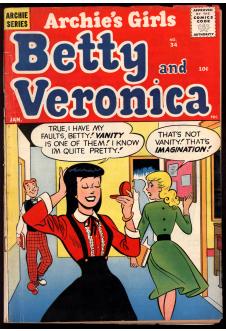 ARCHIE'S GIRLS BETTY AND VERONICA #34 4.0 front cover
