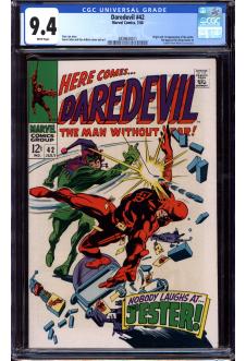 DAREDEVIL #42 CGC 9.4 WHITE PAGES front cover