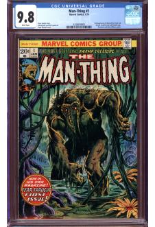 MAN-THING #1 CGC 9.8 WHITE PAGES front cover