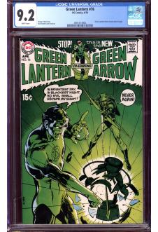 GREEN LANTERN #76 CGC 9.2 WHITE PAGES front cover
