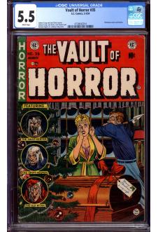 VAULT OF HORROR #35 CGC 5.5 WHITE PAGES front cover