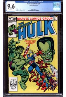 INCREDIBLE HULK #284 CGC 9.6 WHITE PAGES front cover