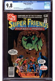 SUPER FRIENDS #13 CGC 9.8 WHITE PAGES front cover
