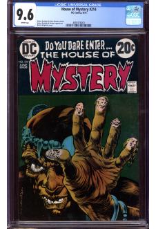 HOUSE OF MYSTERY #214 CGC 9.6 WHITE PAGES front cover