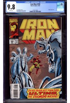 IRON MAN #299 CGC 9.8 WHITE PAGES front cover