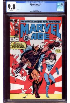 MARVEL AGE #11 CGC 9.8 WHITE PAGES front cover