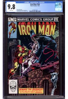 IRON MAN #164 CGC 9.8 WHITE PAGES front cover