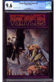 TEENAGE MUTANT NINJA TURTLES #36 CGC 9.8 WHITE PAGES front cover